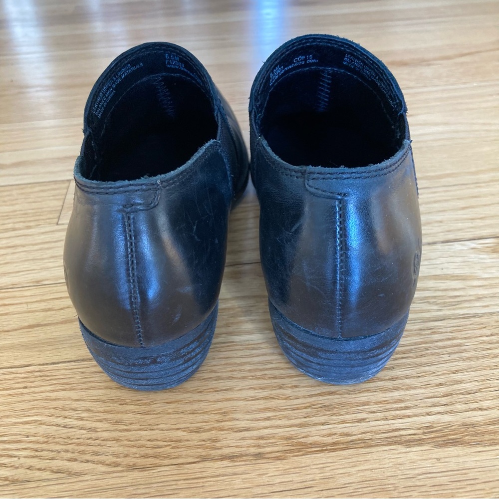 Born Black Leather Ankle Booties ‘Gordy’ - Size 6.5 - Picture 4 of 10